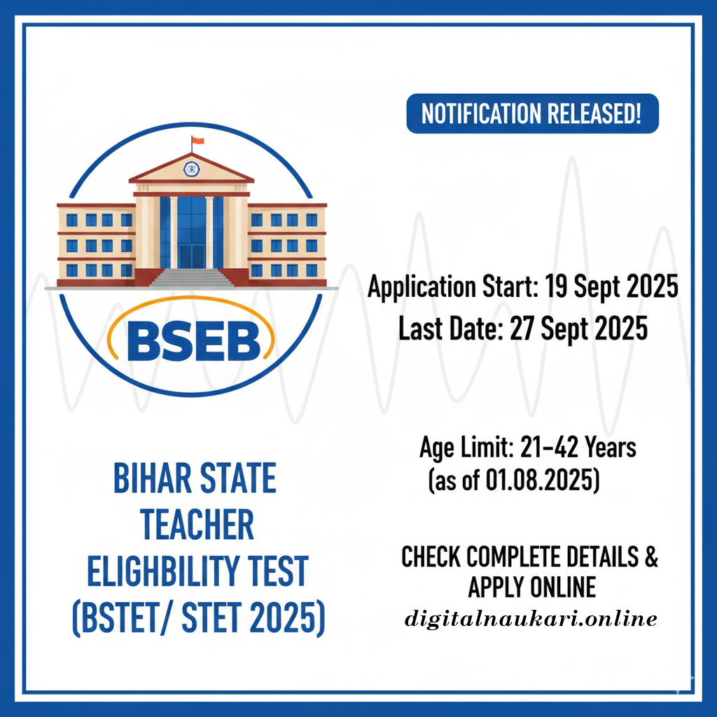 Bihar STET Apply Online 2025