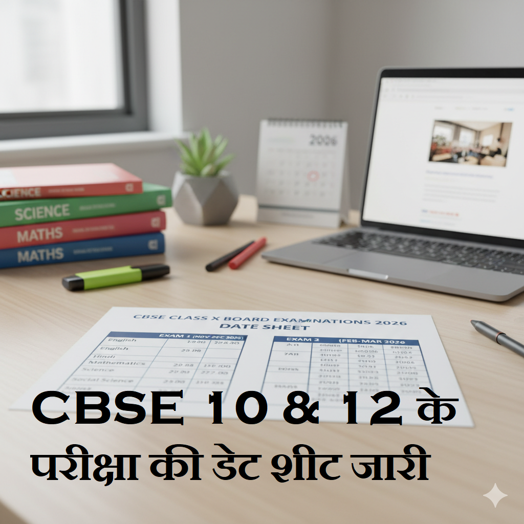 CBSE Date Sheet 2026 for Class 10 Board Exams Exam 1 & Exam 2 Timetable