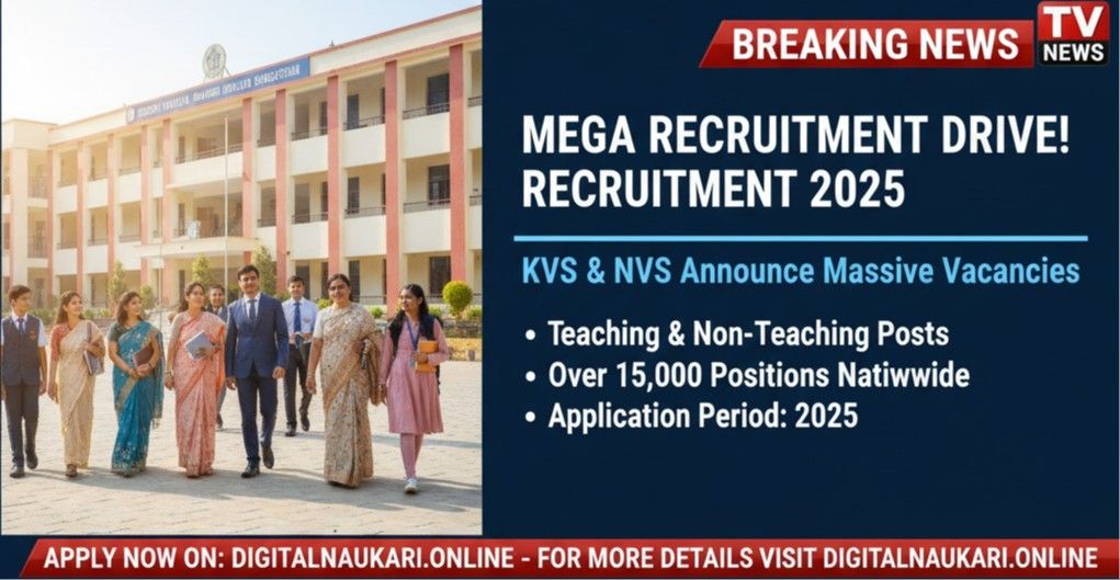 KVS Teaching & Non-Teaching Recruitment 2025